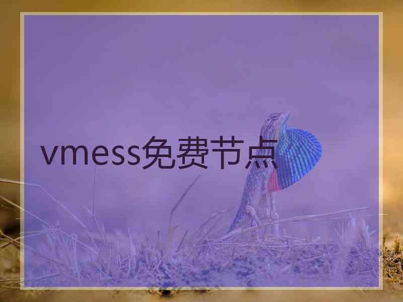 vmess免费节点 vmess免费节点